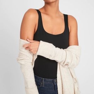 Banana Republic Black Scoop Neck Bodysuit NWT S